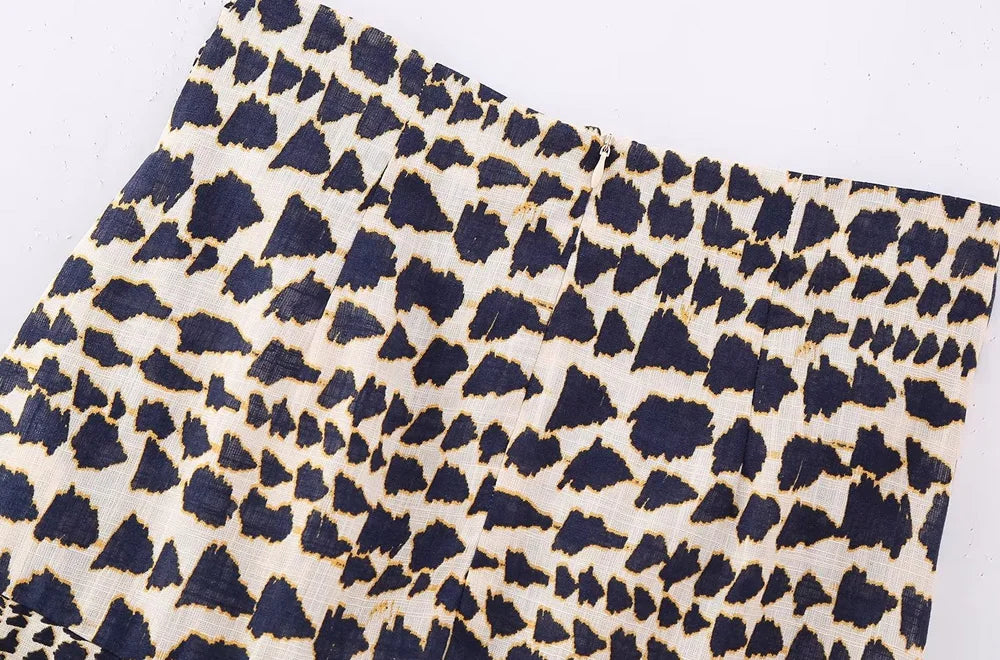 Vintage Beaded A-Line Mini Skirt