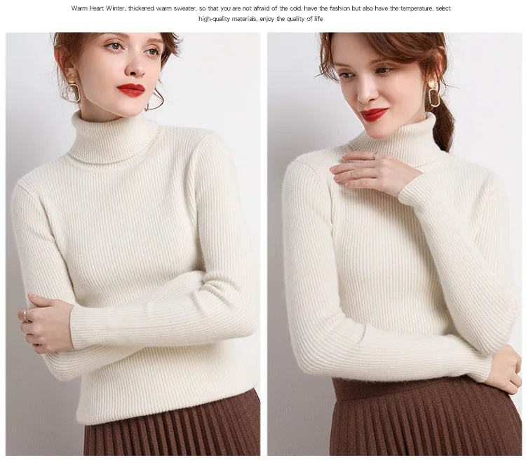 Women's Soft Turtleneck Sweater