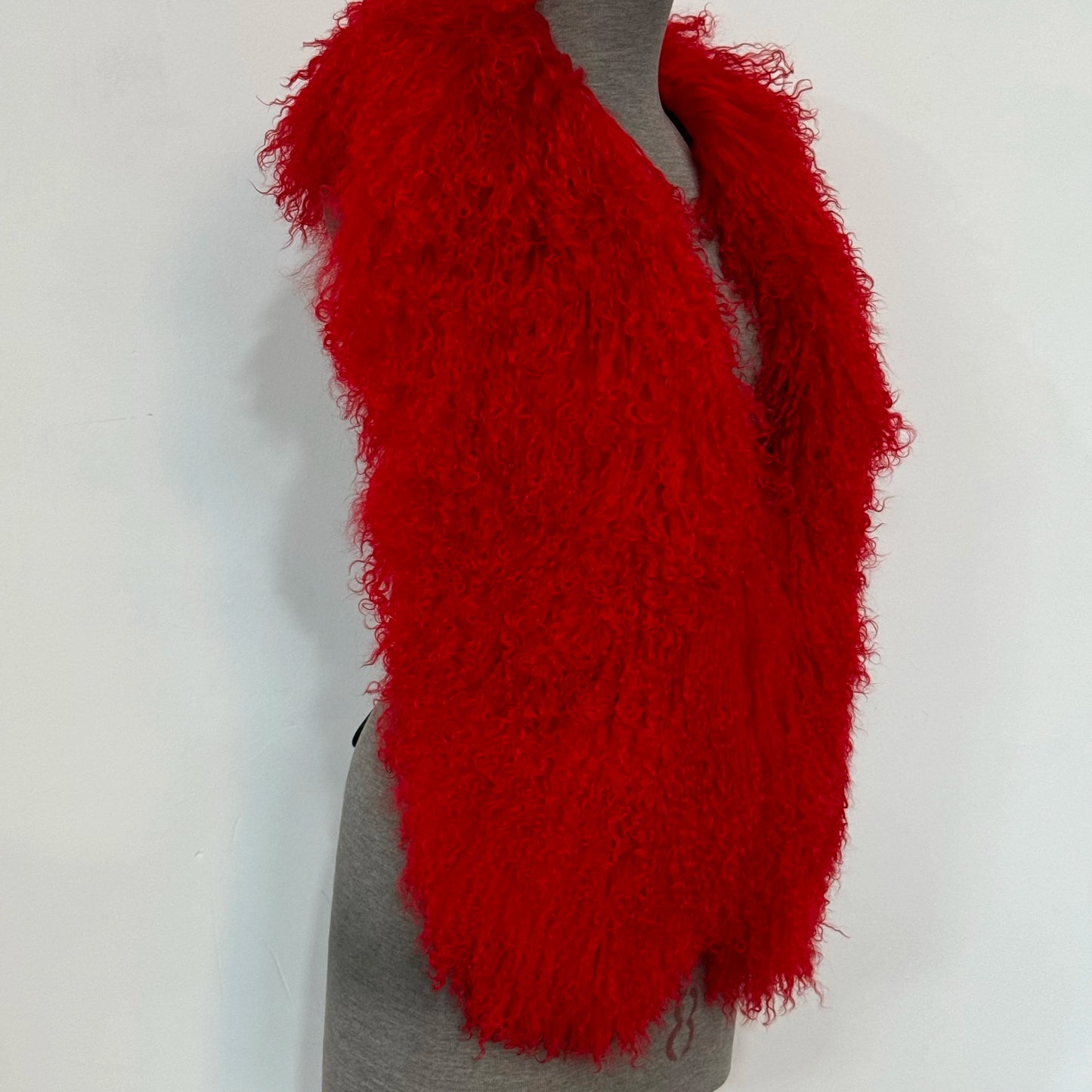 Luxury Mongolian Sheepskin Fur Halter Vest
