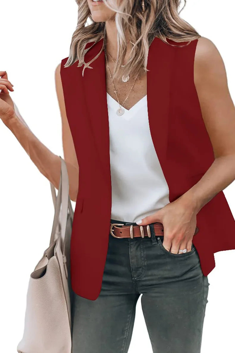 Women's Classic Sleeveless Blazer