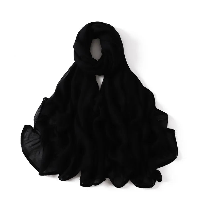 Premium Cotton-Rayon Hijab Scarf