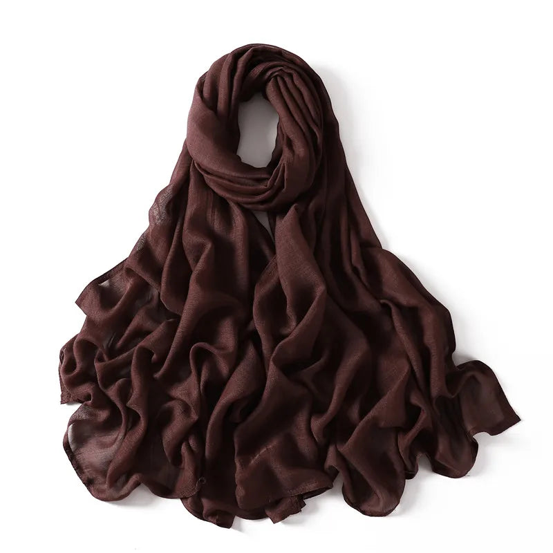 Premium Cotton-Rayon Hijab Scarf