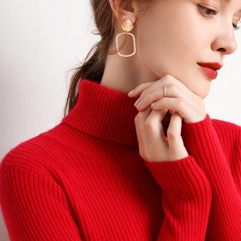 Women's Soft Turtleneck Sweater