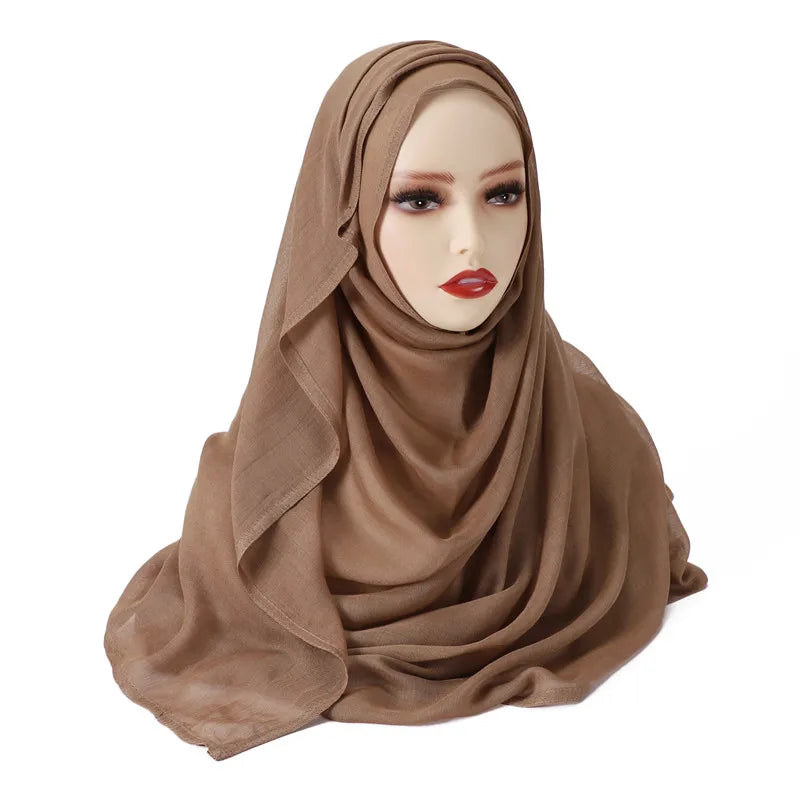Premium Cotton-Rayon Hijab Scarf