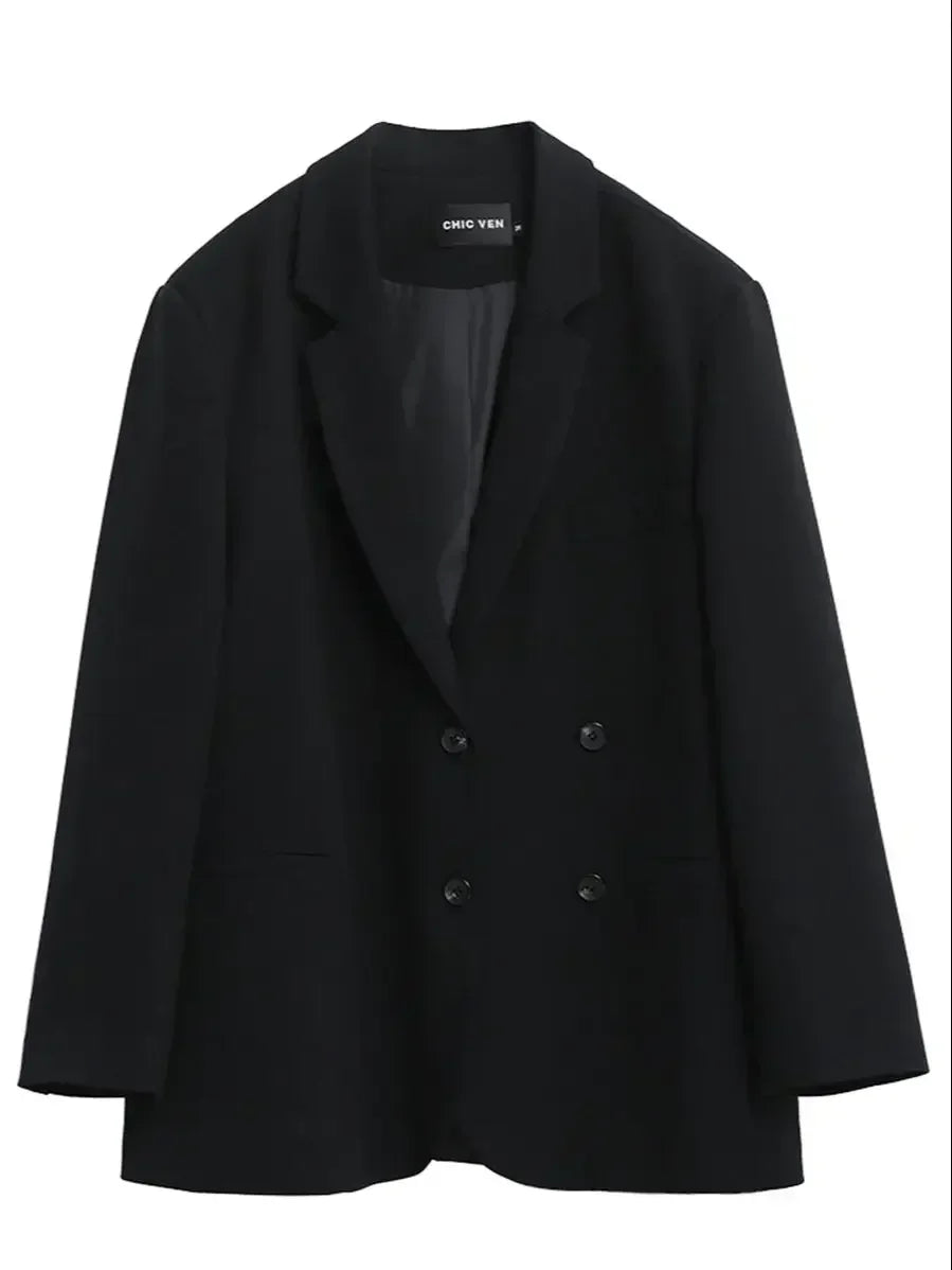 Professional Women's Double-Breasted Blazer