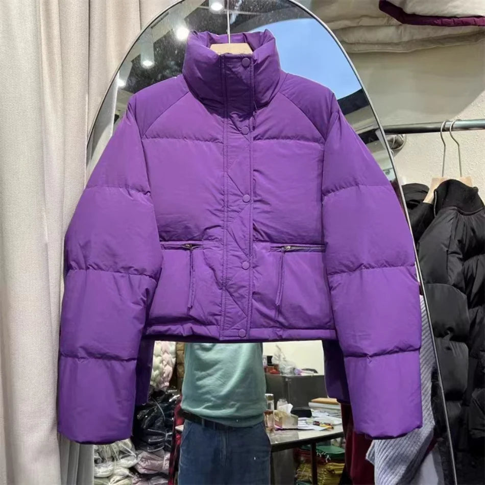Women's Cotton-Filled Stand Collar Jacket