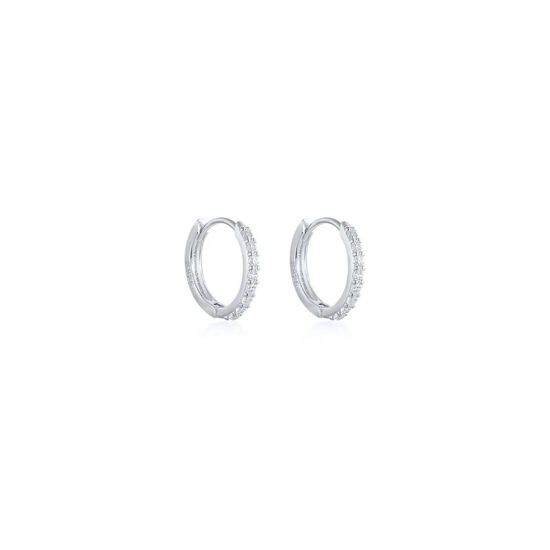 CANNER 925 Sterling Silver Star Anise Hoop Earrings