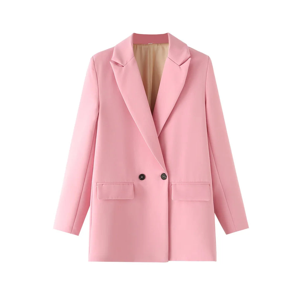 Classic Double-Breasted Women's Blazer
