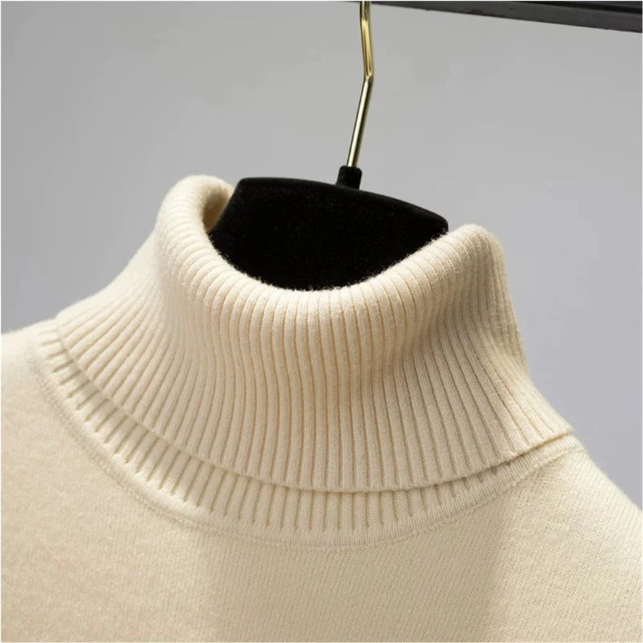Women's Velvet-Lined Turtleneck Sweater