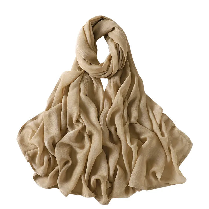 Premium Cotton-Rayon Hijab Scarf