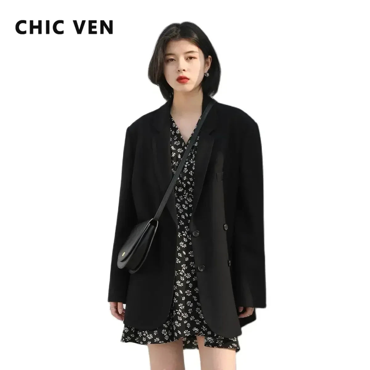Professional Women's Double-Breasted Blazer