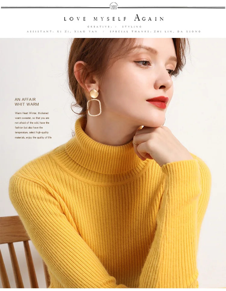 Women's Soft Turtleneck Sweater
