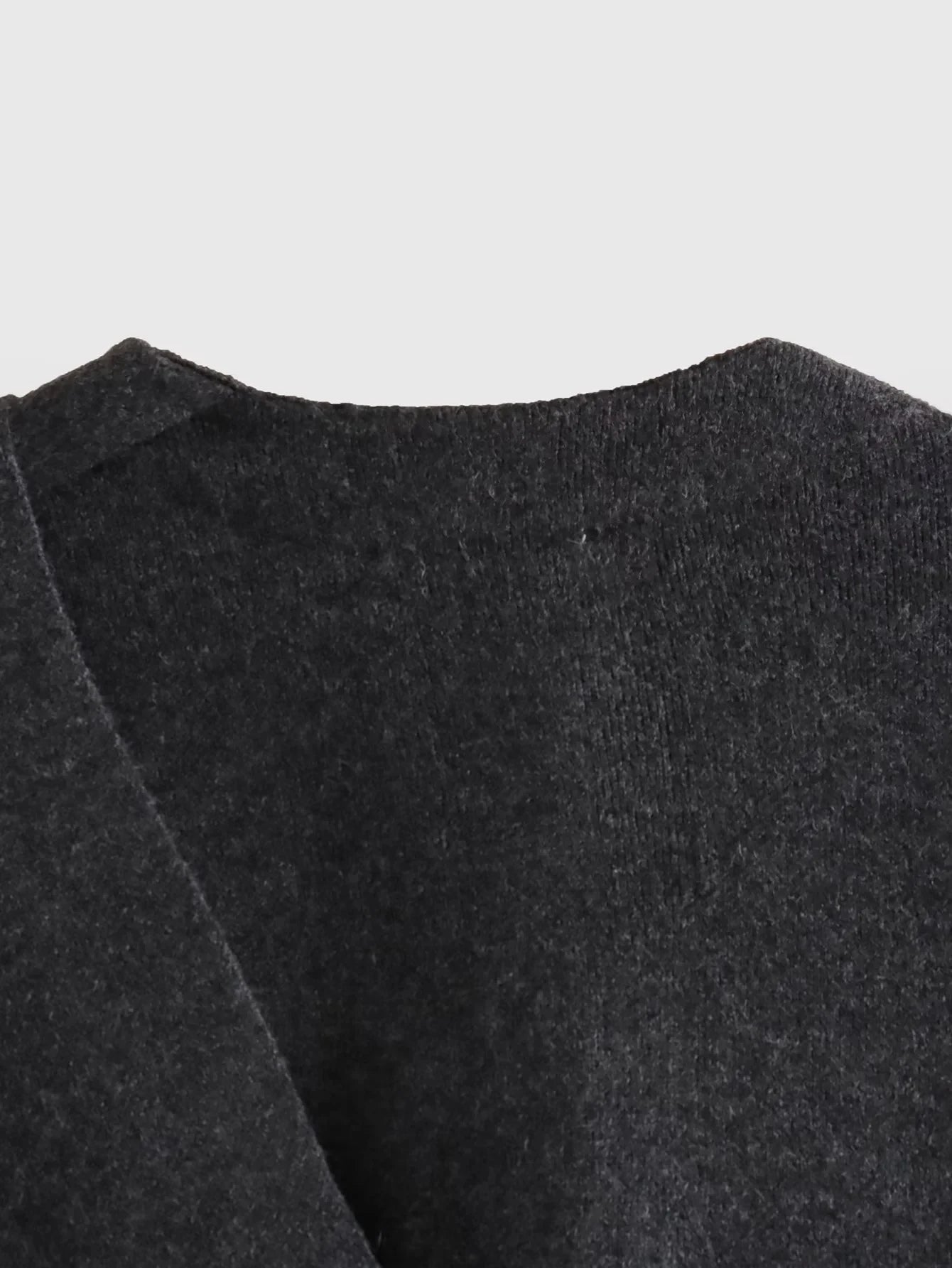 Women's Asymmetric Knit Coat