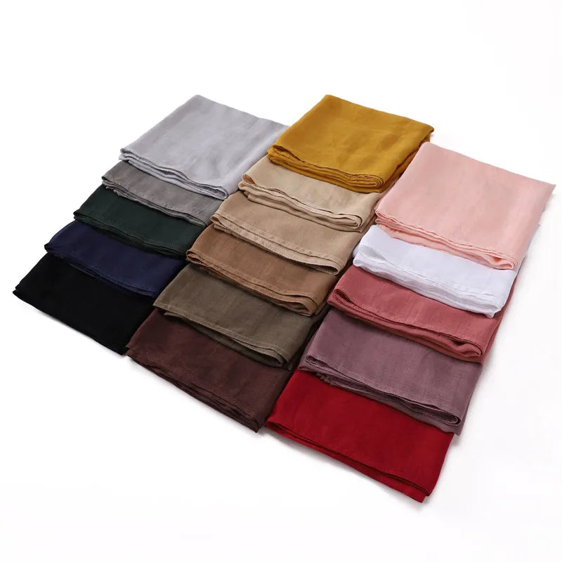 Premium Cotton-Rayon Hijab Scarf
