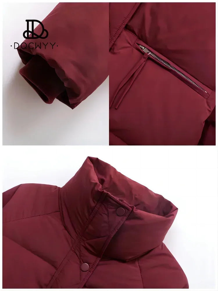 Women's Cotton-Filled Stand Collar Jacket