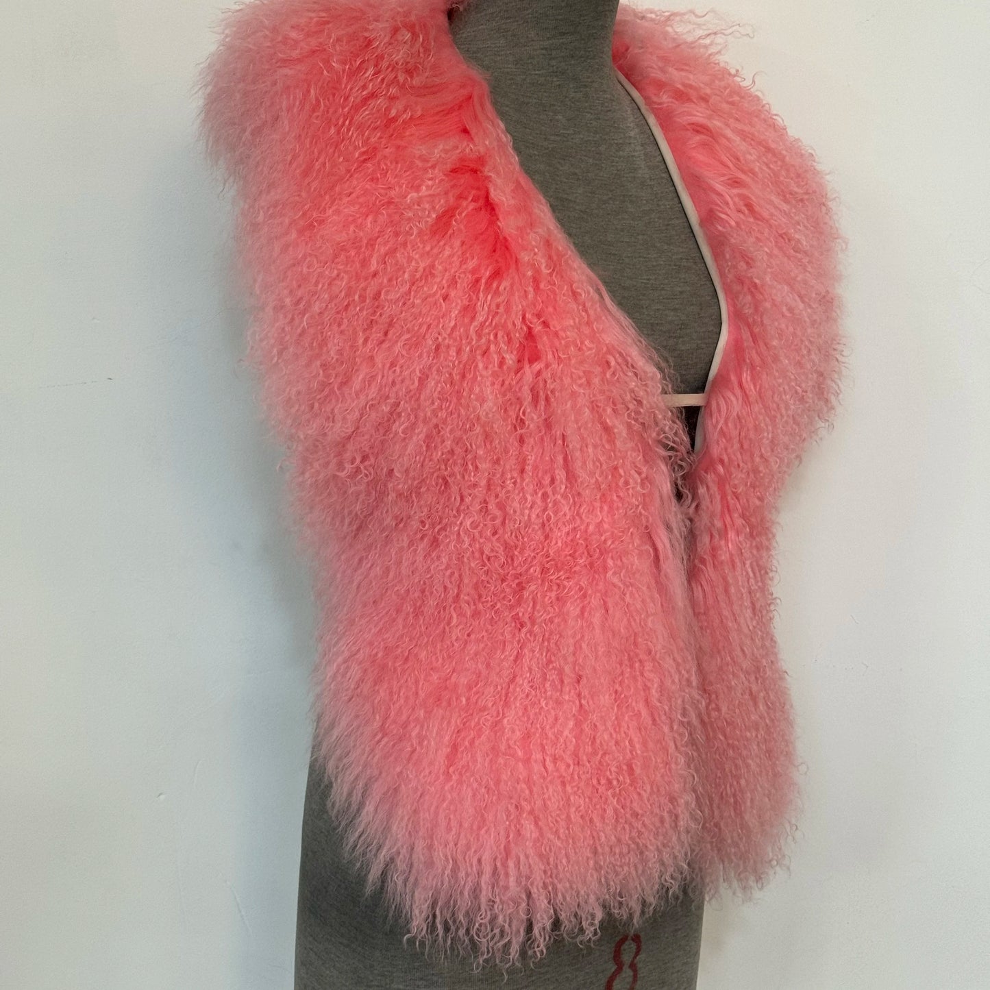 Luxury Mongolian Sheepskin Fur Halter Vest
