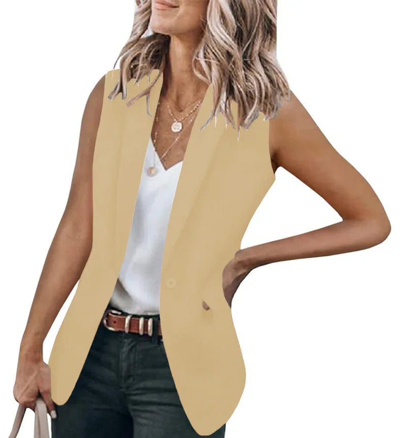 Women's Classic Sleeveless Blazer