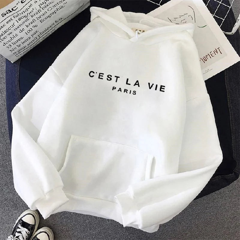 Women's Casual Letter Print Hoodie