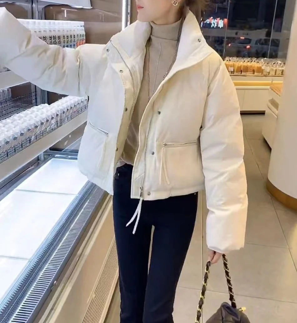 Women's Cotton-Filled Stand Collar Jacket