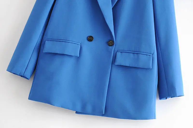 Classic Double-Breasted Women's Blazer