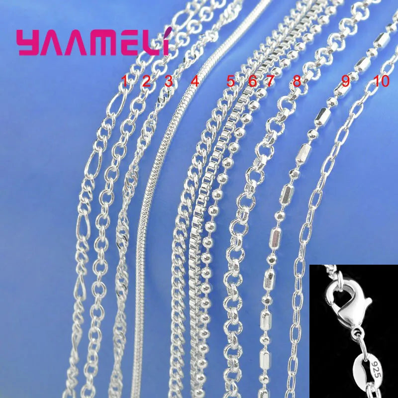 925 Sterling Silver Chain Necklace