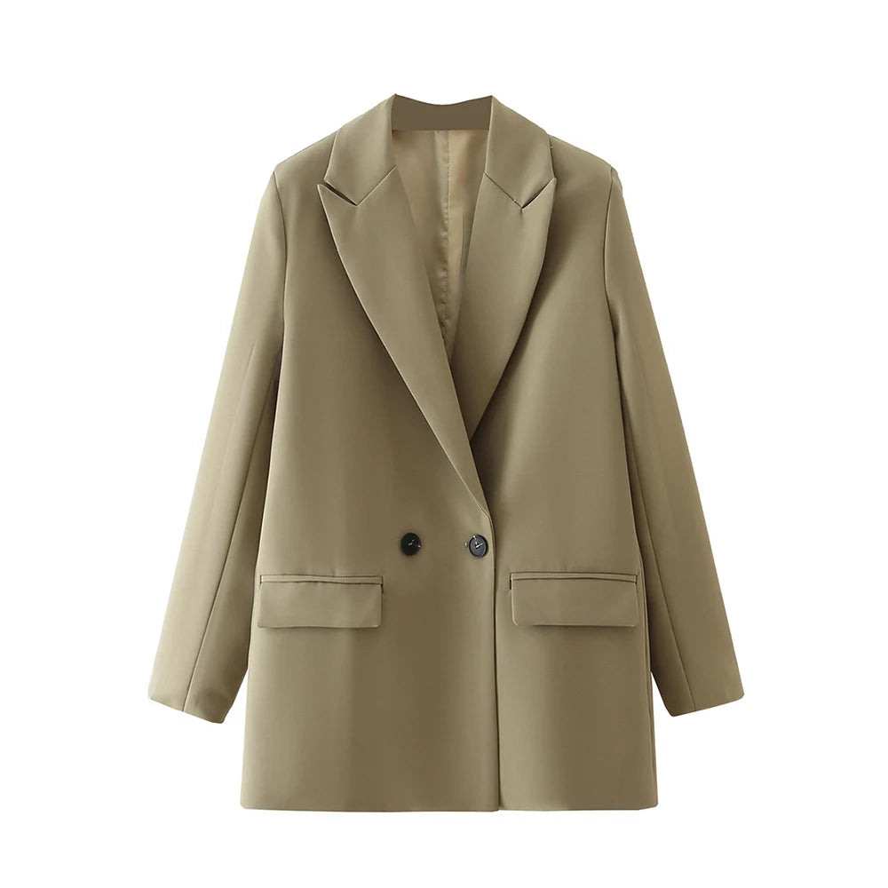Classic Double-Breasted Women's Blazer