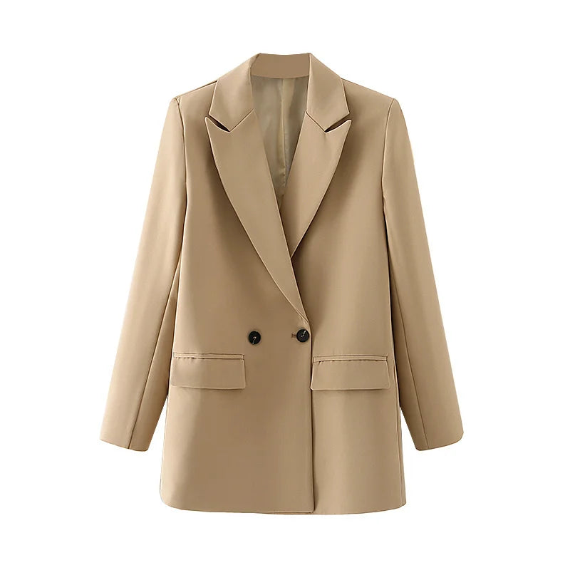 Classic Double-Breasted Women's Blazer