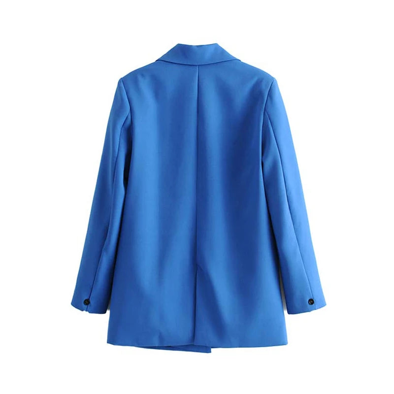 Classic Double-Breasted Women's Blazer