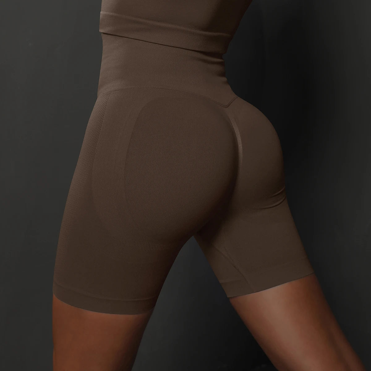 Women's High-Waisted Seamless Yoga Shorts