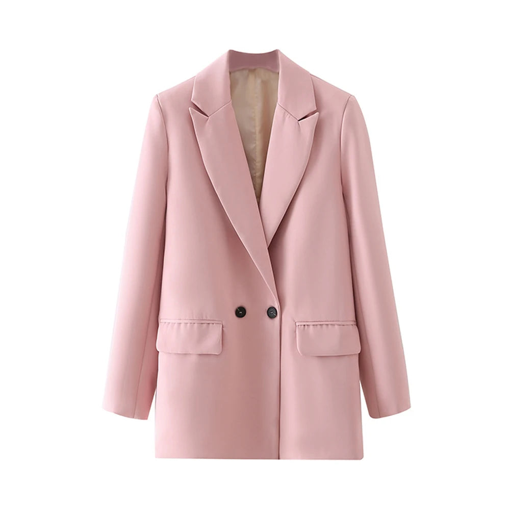 Classic Double-Breasted Women's Blazer