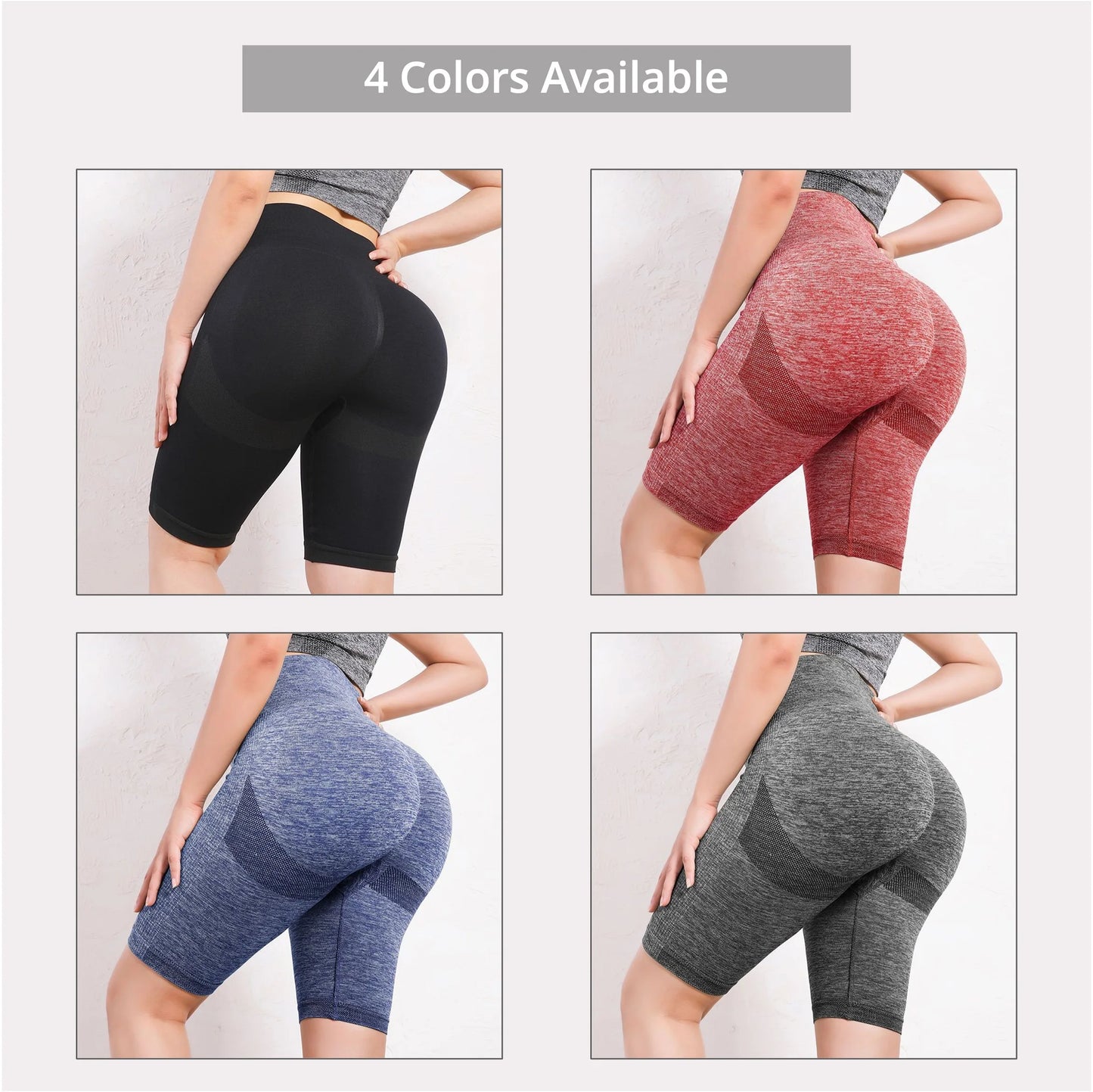 Seamless High-Waist Butt Lifting Yoga Shorts