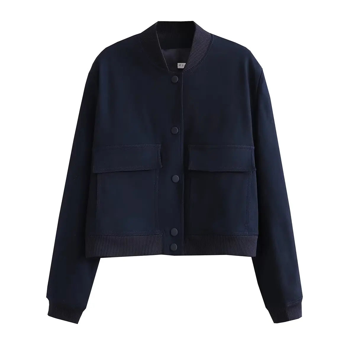 Women's Classic V-Neck Bomber Jacket