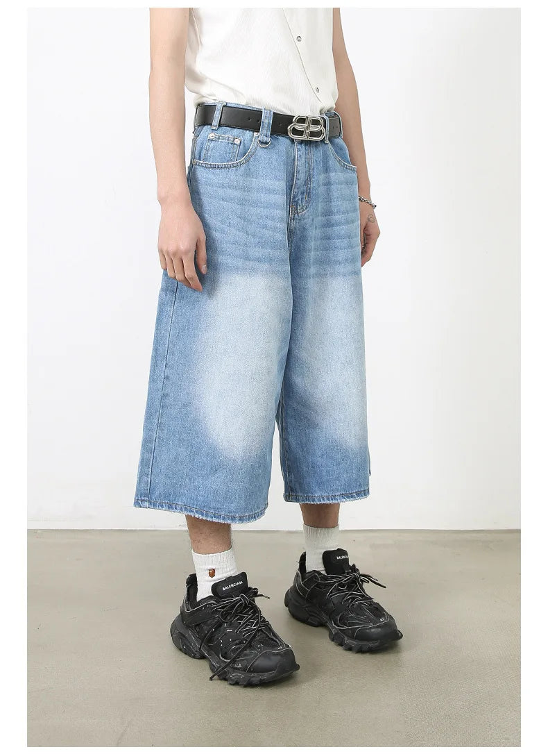 Y2K High-Waisted Black Denim Shorts