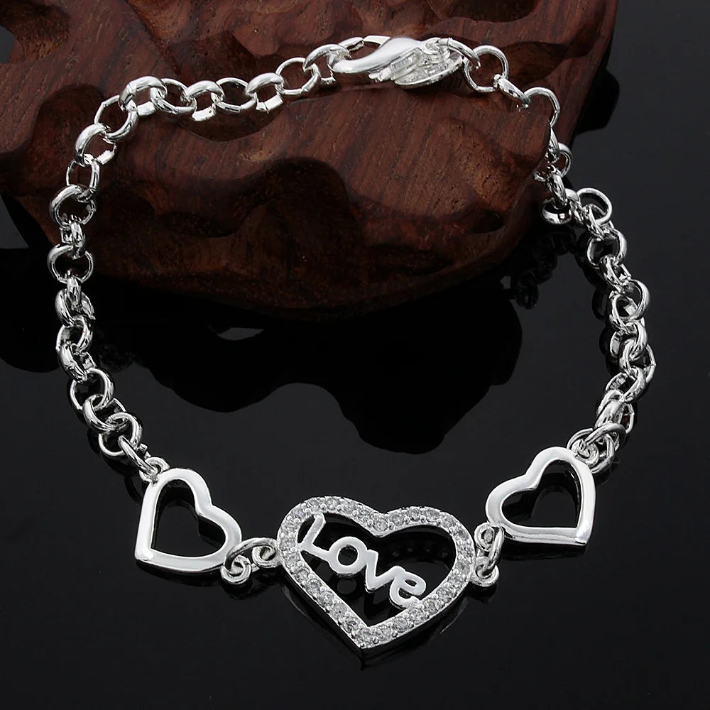 Handcrafted 925 Sterling Silver Twisted Rope Bracelet
