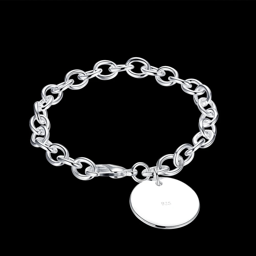 Handcrafted 925 Sterling Silver Twisted Rope Bracelet