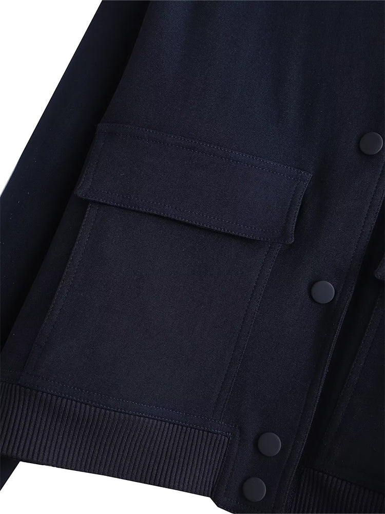 Women's Classic V-Neck Bomber Jacket