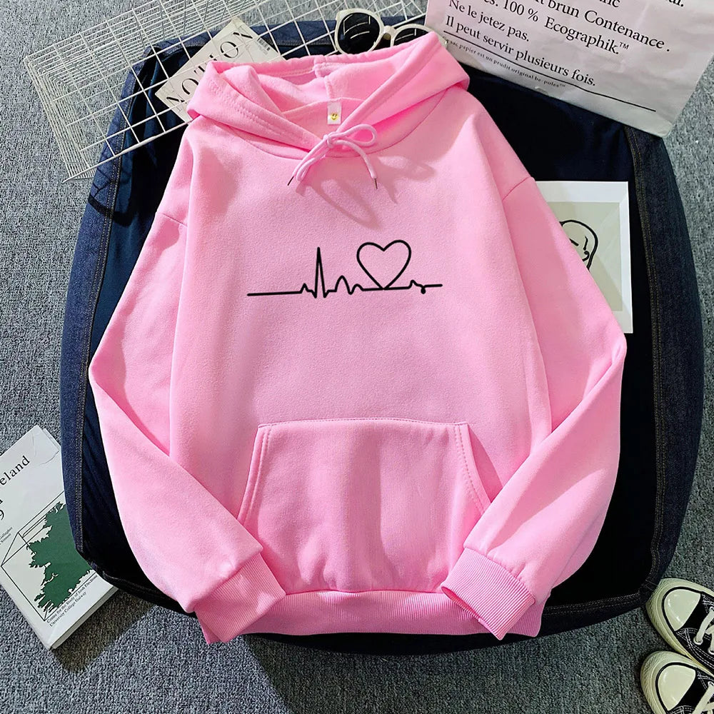 Women's Casual Letter Print Hoodie