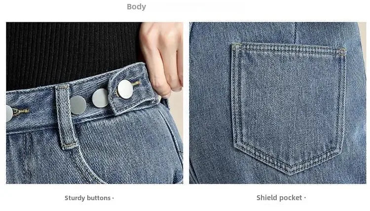 High-Waisted Fleece-Lined Wide Leg Jean Pants