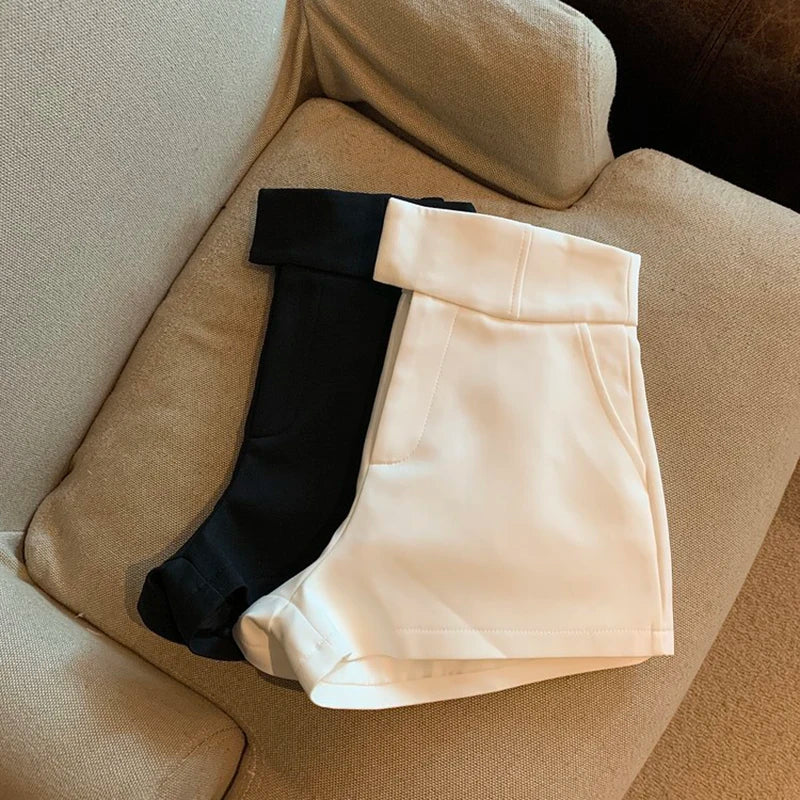 MEXZT High-Waisted Wide Leg Shorts