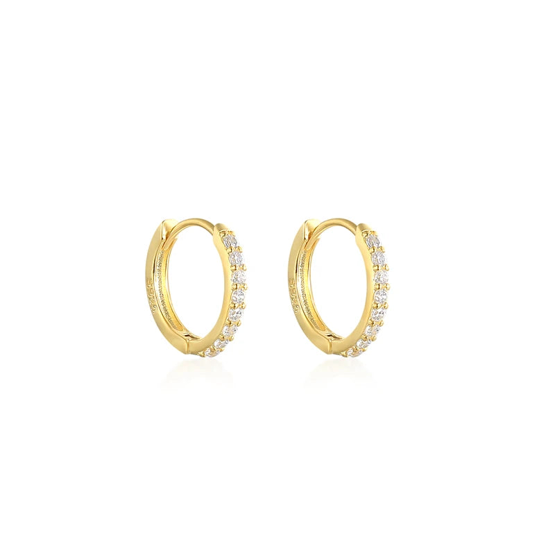 CANNER 925 Sterling Silver Star Anise Hoop Earrings