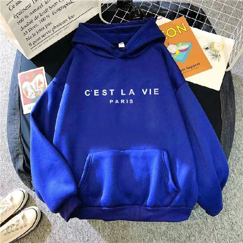 Women's Casual Letter Print Hoodie