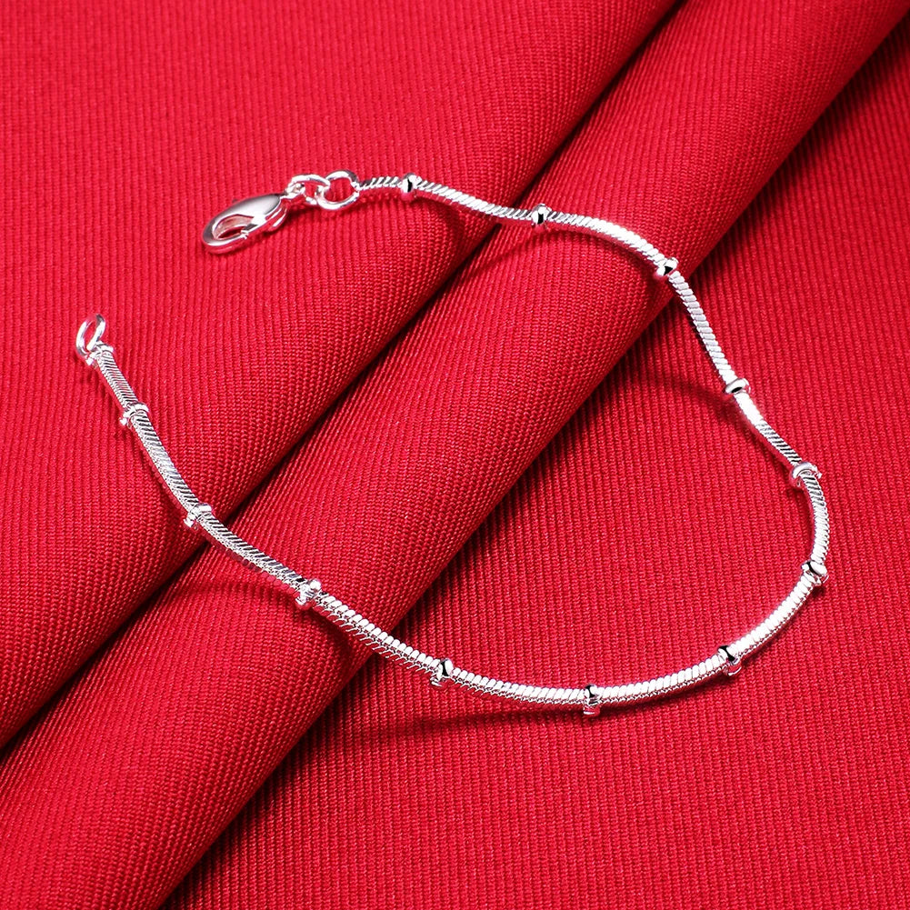 Handcrafted 925 Sterling Silver Twisted Rope Bracelet