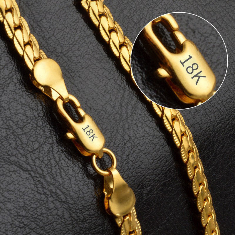 S925 Sterling Silver Cuban Link Chain Necklace