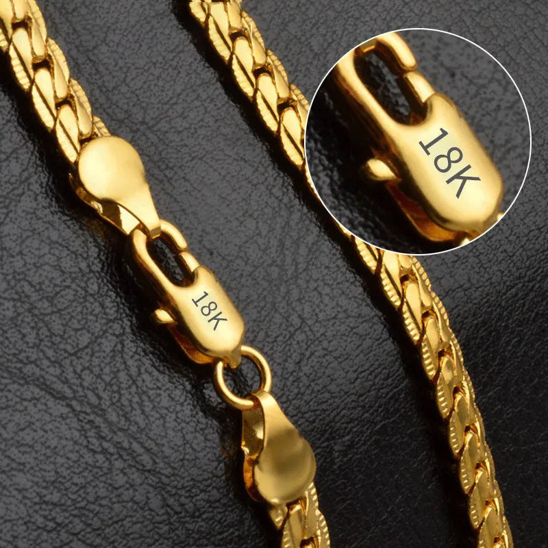 S925 Sterling Silver Cuban Link Chain Necklace
