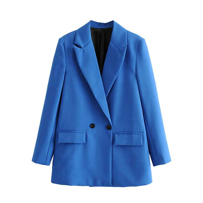 Classic Double-Breasted Women's Blazer