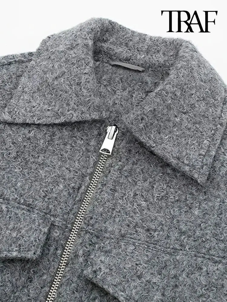 Women's Cropped Zip-Up Jacket
