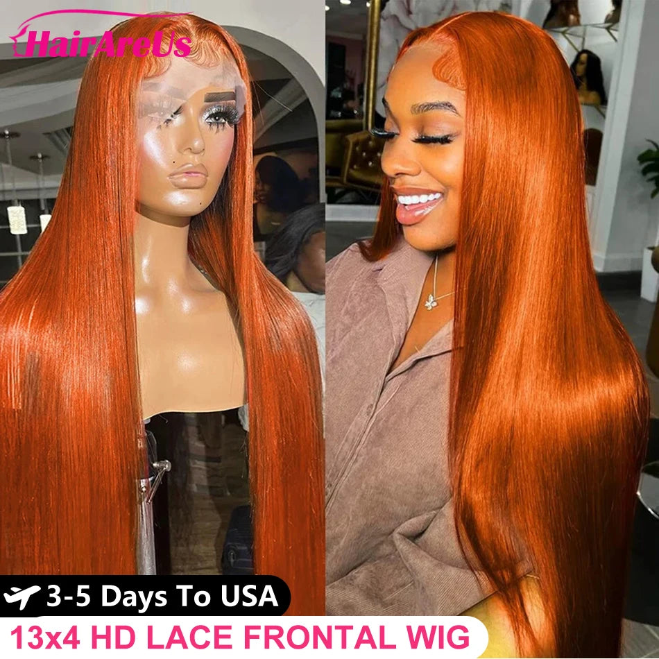 Premium Ginger Orange 13x6 HD Lace Front Wig