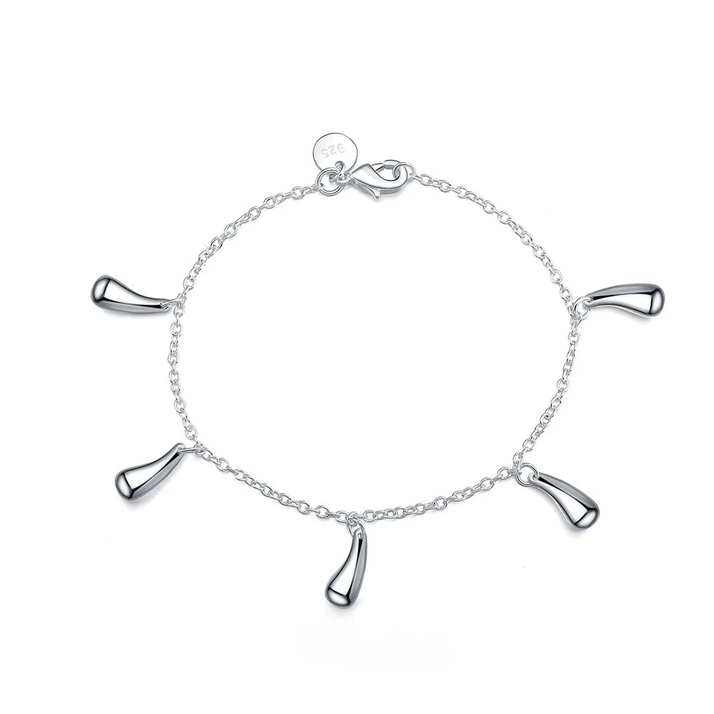 Handcrafted 925 Sterling Silver Twisted Rope Bracelet