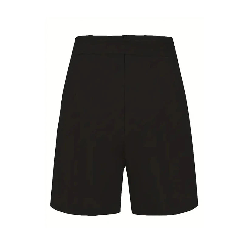 Y2K High Waist Button-Front Shorts