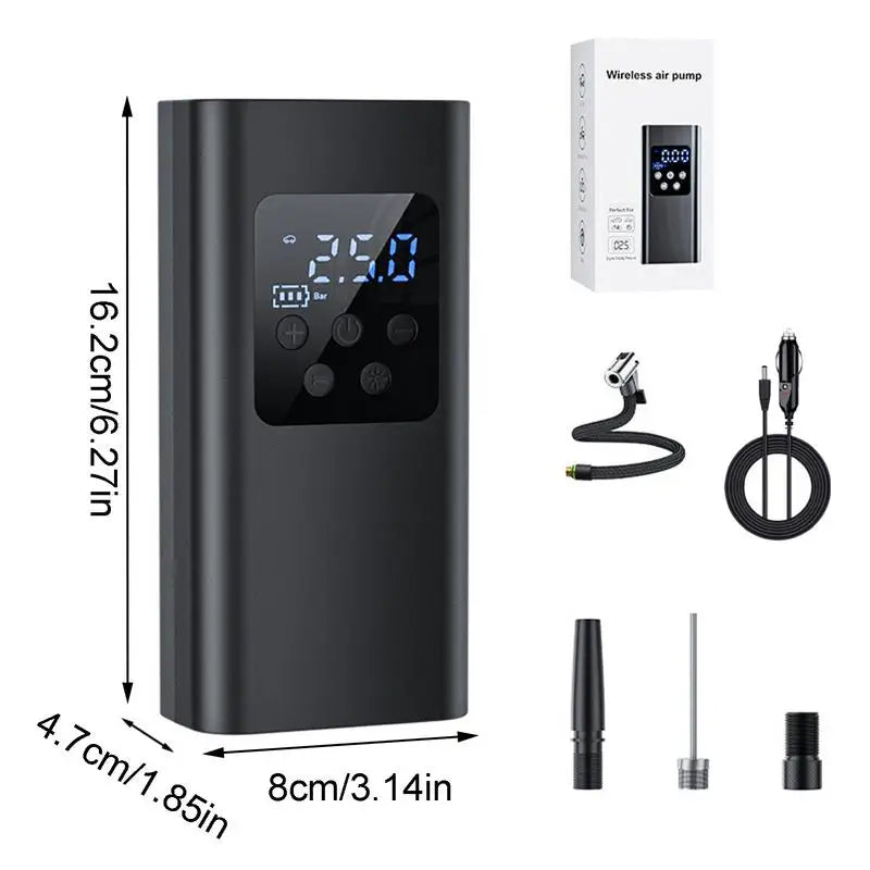 Portable Car Air Compressor Wireless/Wired Electric Tire Inflator Pump For Motorcycle Bicycle Boat Car Tire Ball
